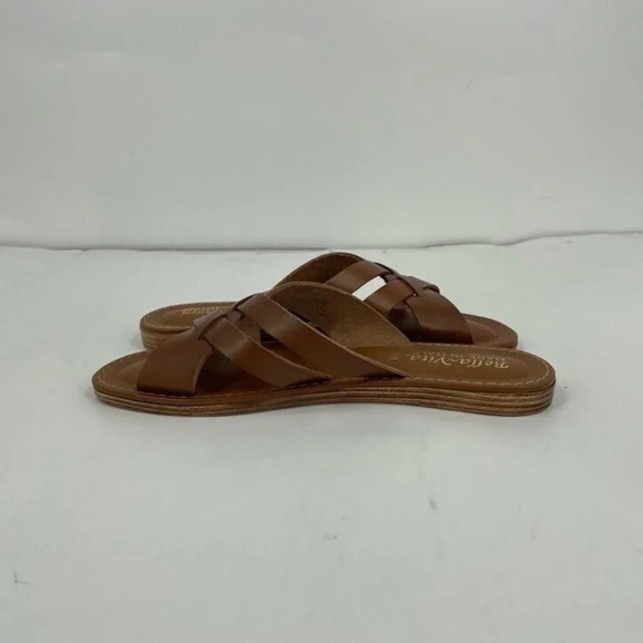 Bella Vita Women's Kin-Italy Italian Slip-On Flat Sandals in Whiskey‎ Size 7M - Picture 4 of 14